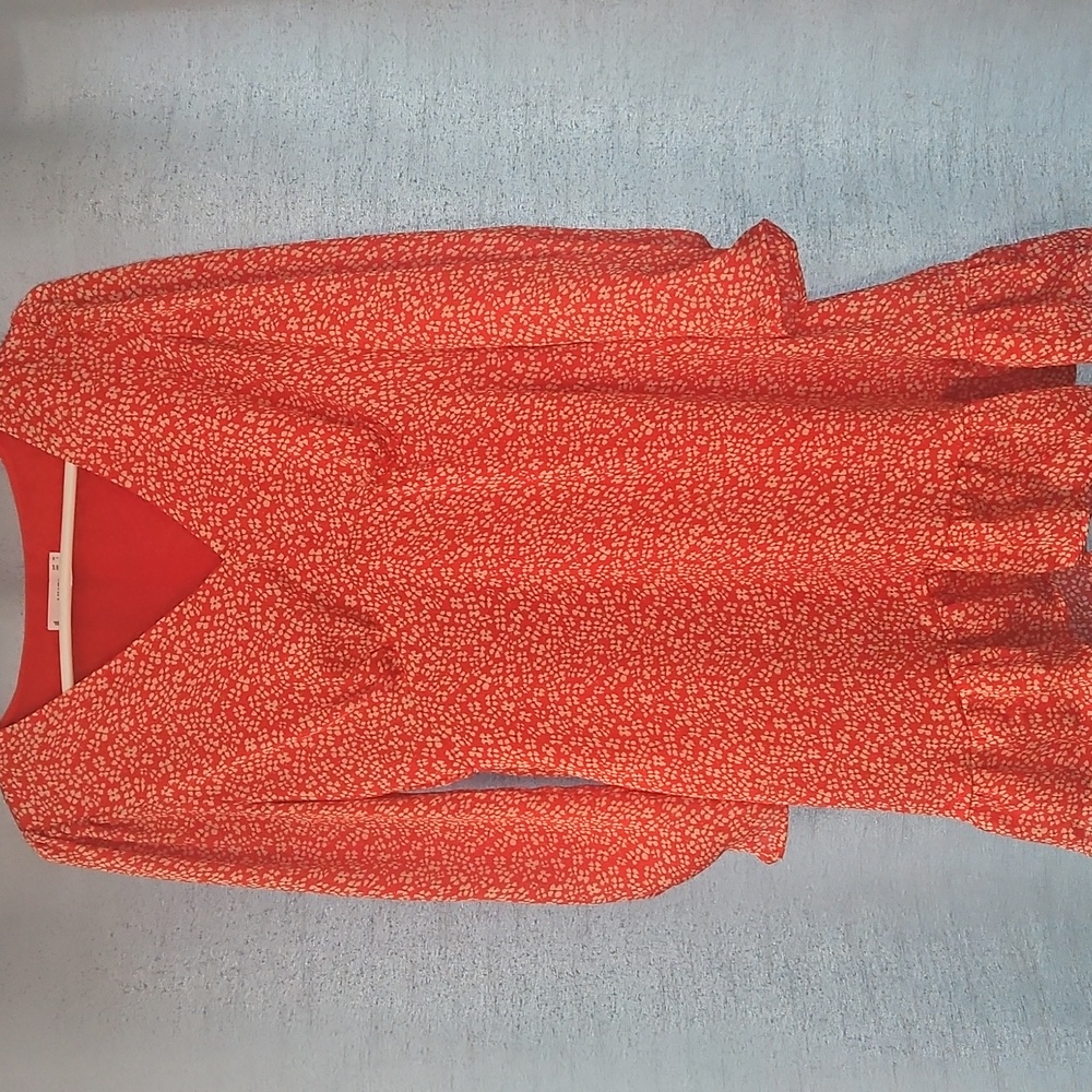 MNG Red Floral Mini Dress‎